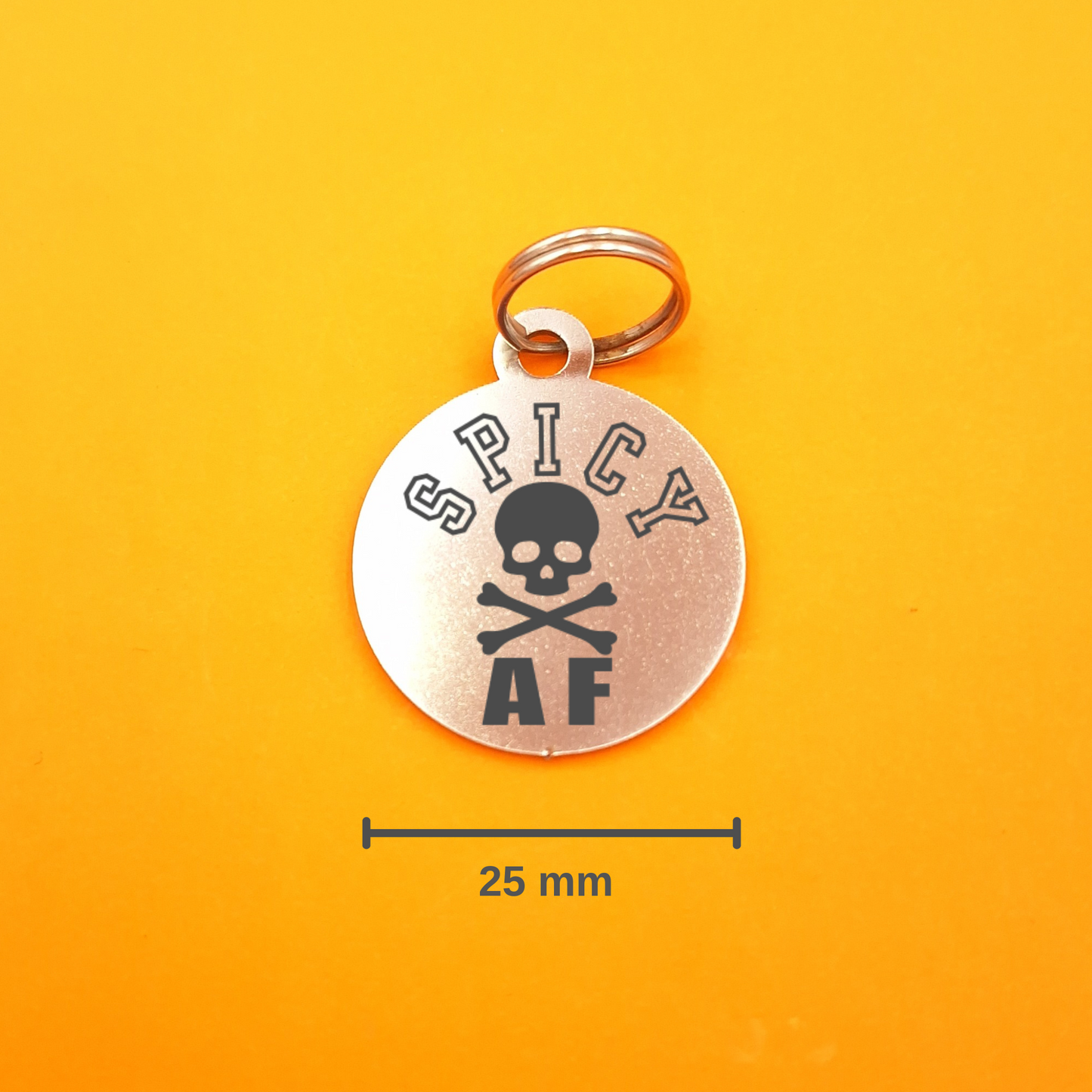 Spicy AF Pet ID Tag - Round