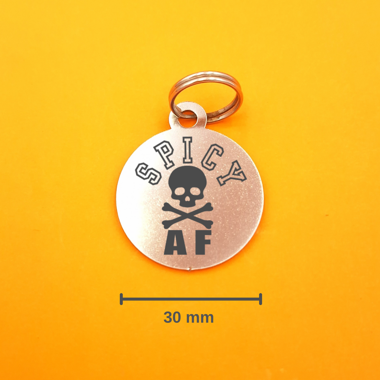 Spicy AF Pet ID Tag - Round