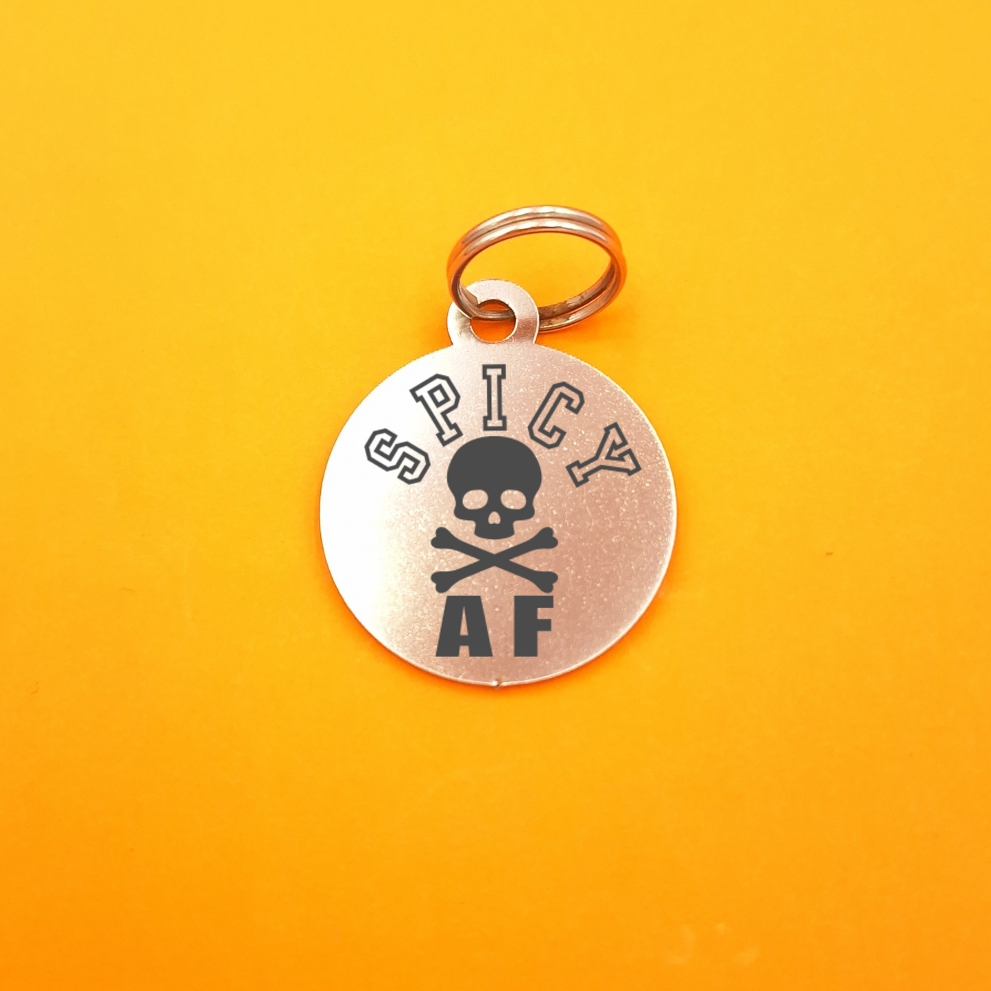 Spicy AF Pet ID Tag - Round