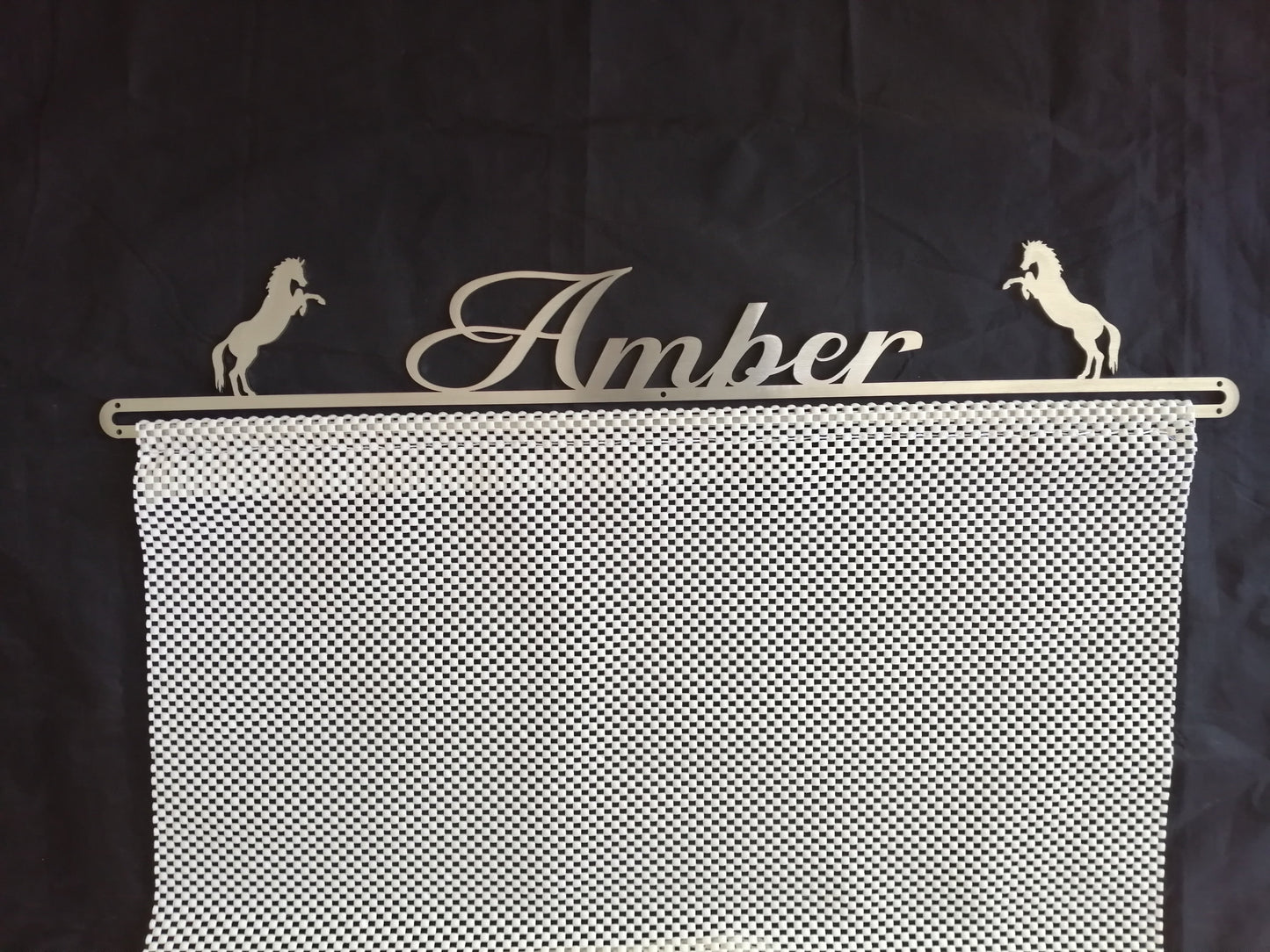 Personalised Rosette Hanger - Single Row of Writing