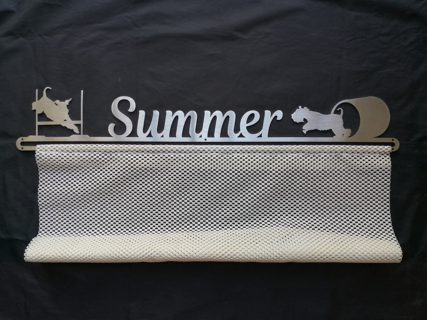 Personalised Rosette Hanger - Single Row of Writing