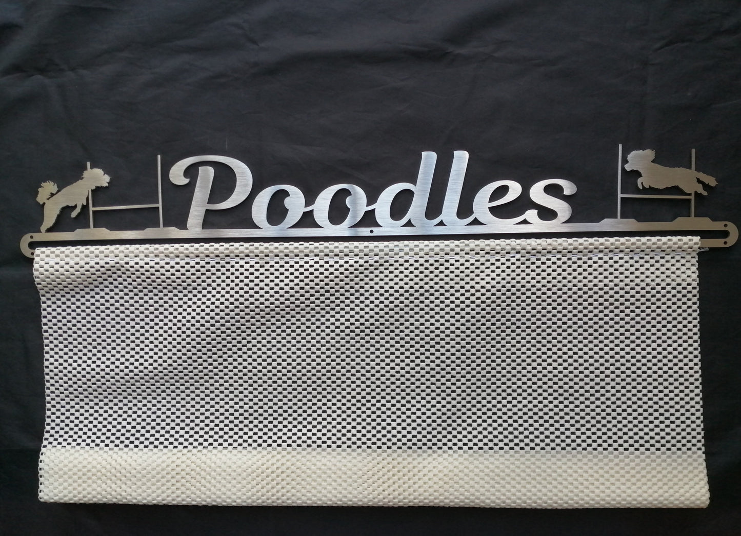 Personalised Rosette Hanger - Single Row of Writing
