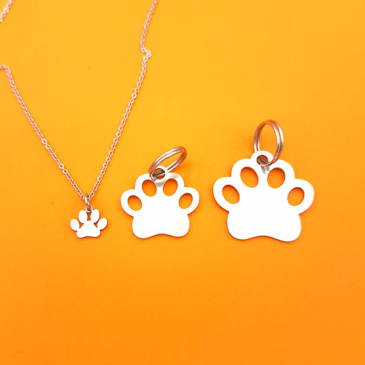 Pet and Person Matching Paw Print Accessories Set