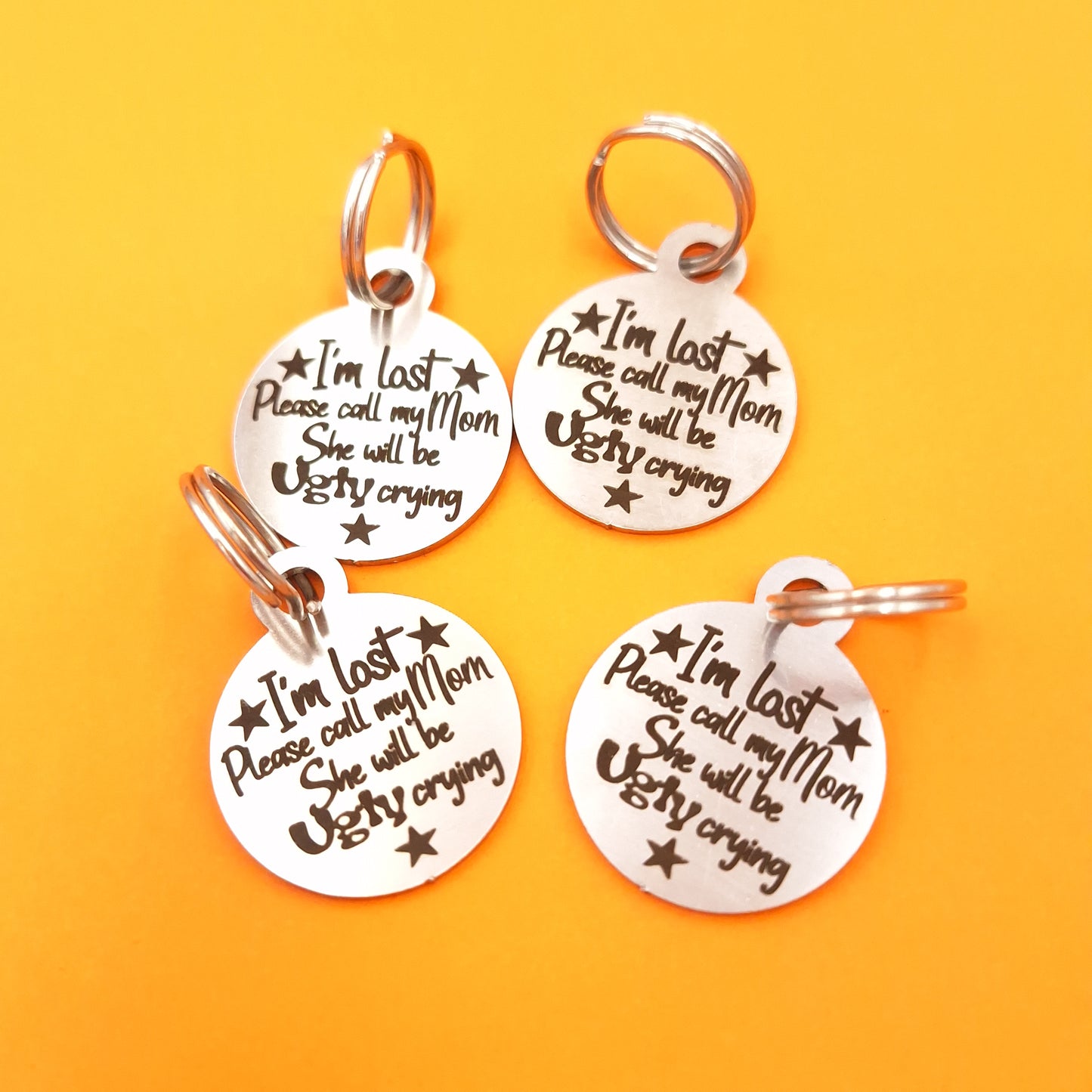 I'm Lost Engraved Pet ID Tag - Round