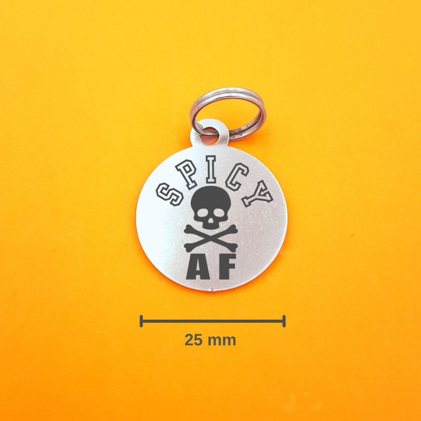 Spicy AF Pet ID Tag - Round