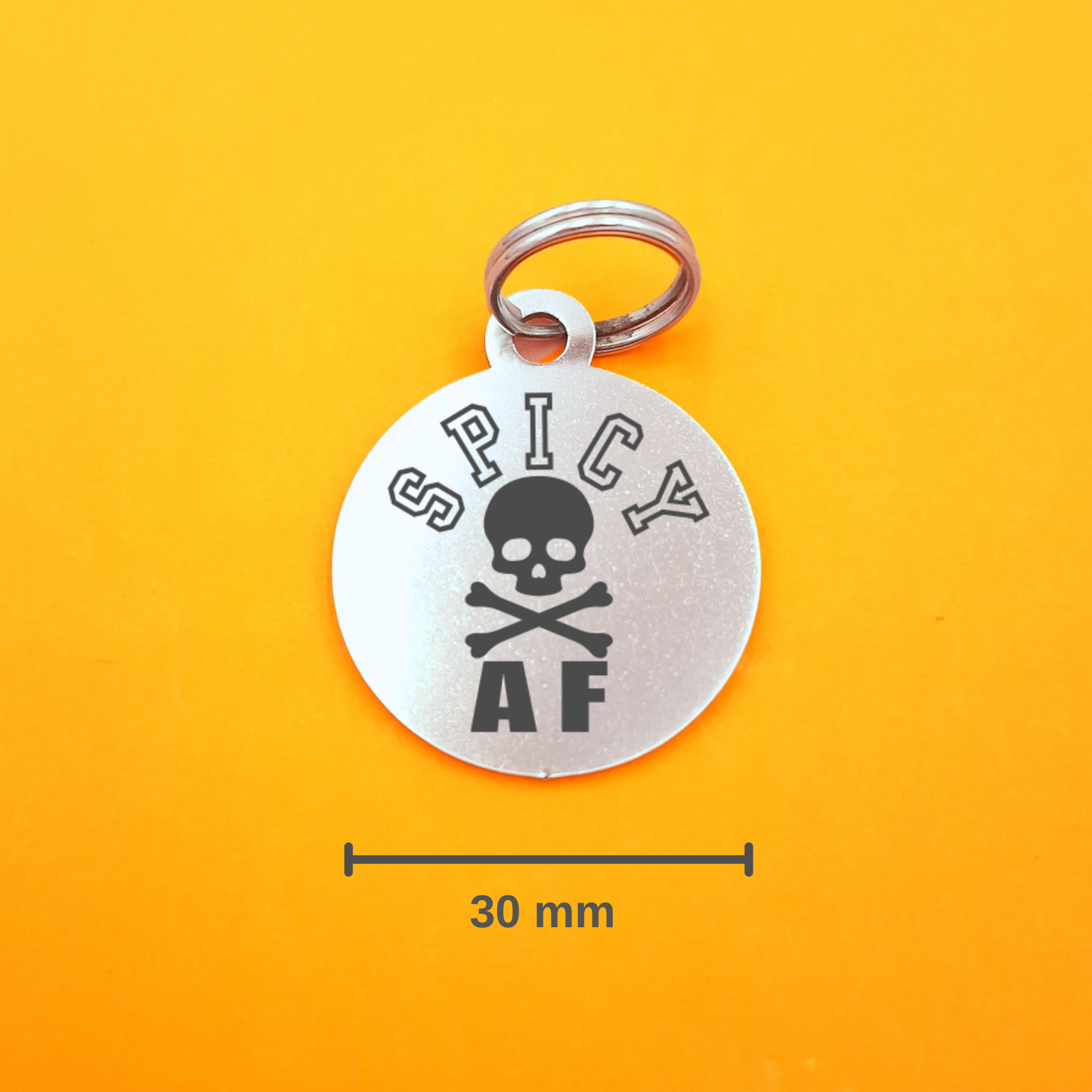 Spicy AF Pet ID Tag - Round