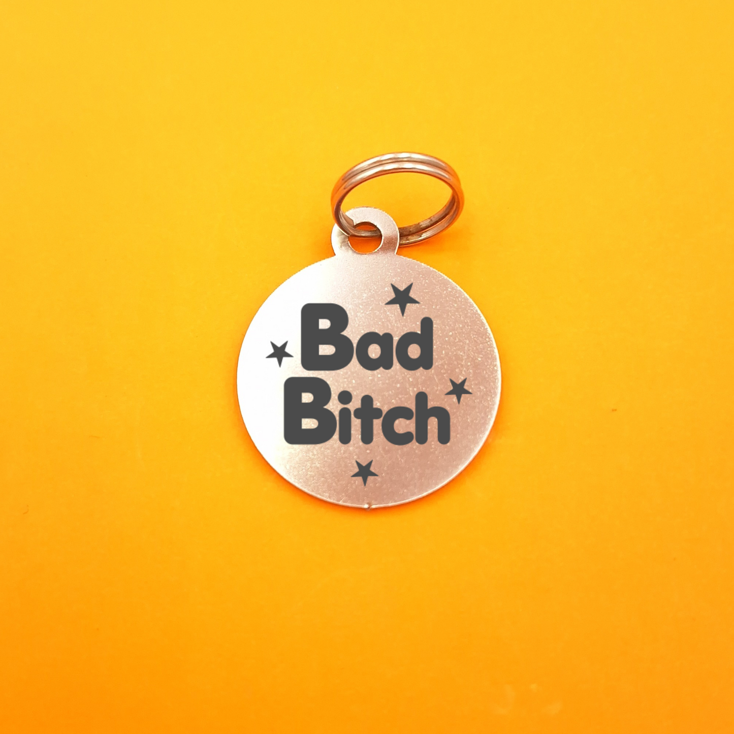 Bad B!tch Pet ID Tag - Round