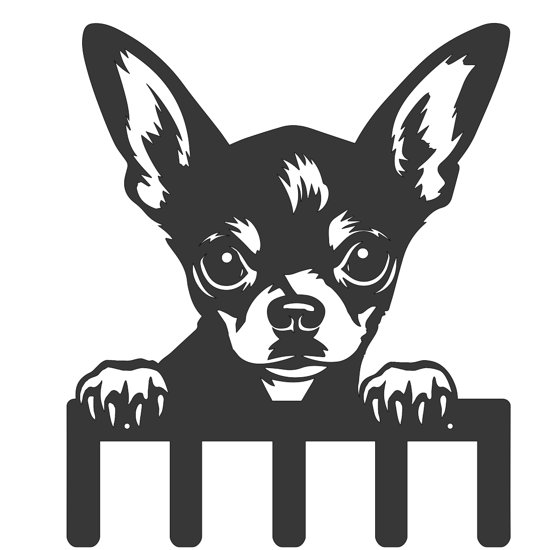 Peeking Dog Lead Hangers - Various Breeds