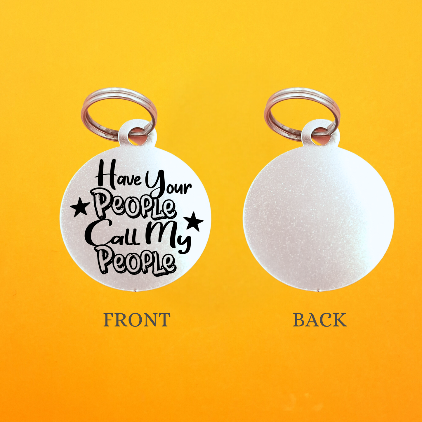 Have your people call my People Pet ID Tag - Round