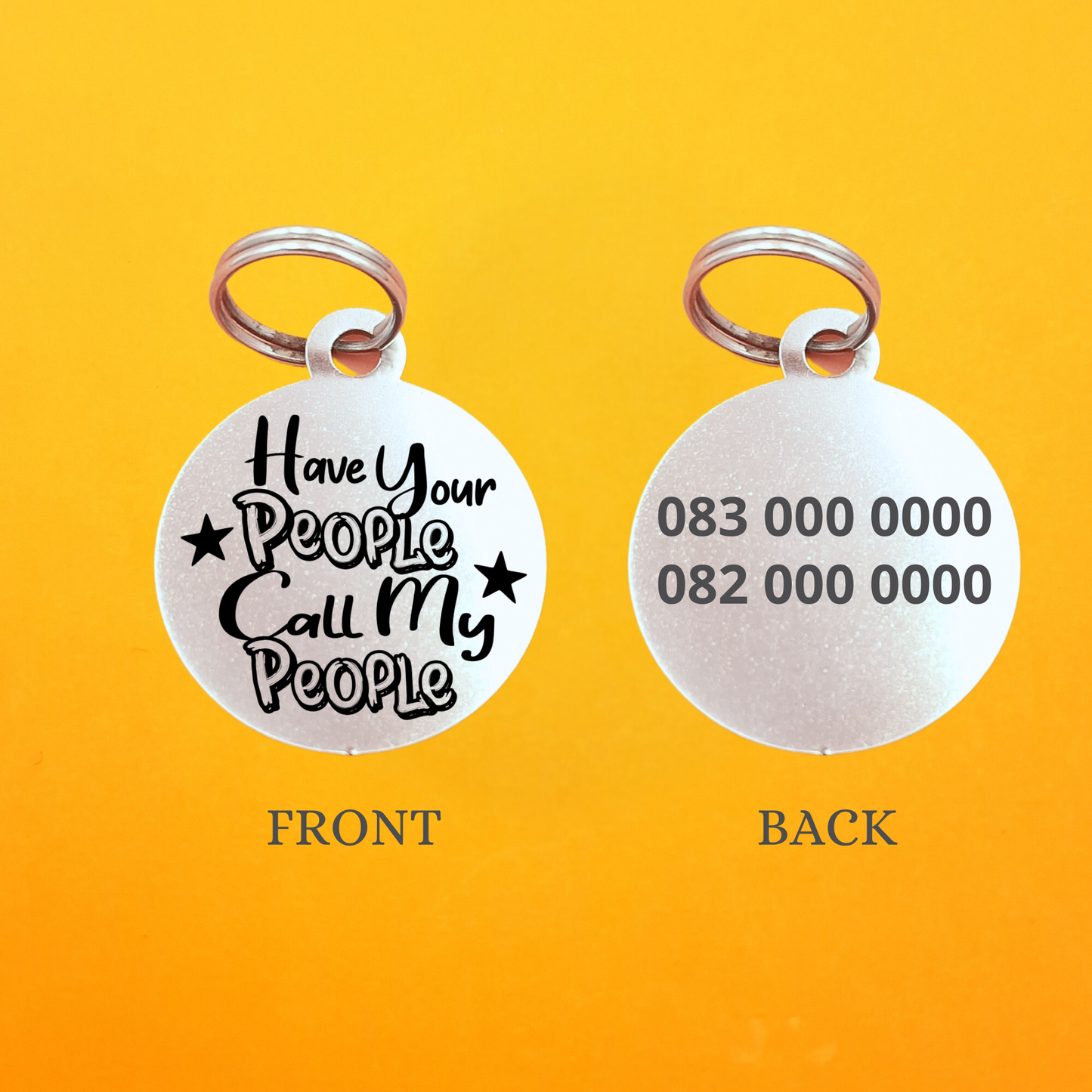 Have your people call my People Pet ID Tag - Round