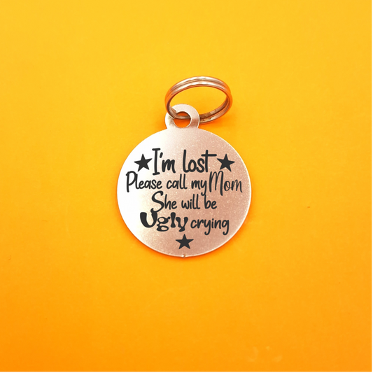 I'm Lost Engraved Pet ID Tag - Round