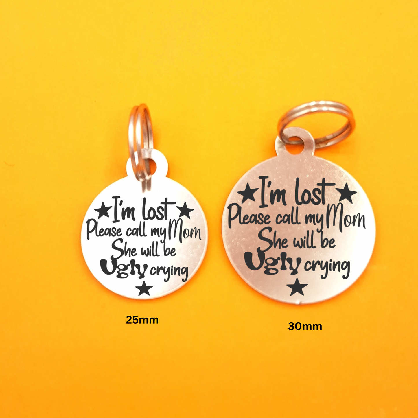 I'm Lost Engraved Pet ID Tag - Round