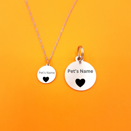 Pet and Person Matching Round Accessories Set