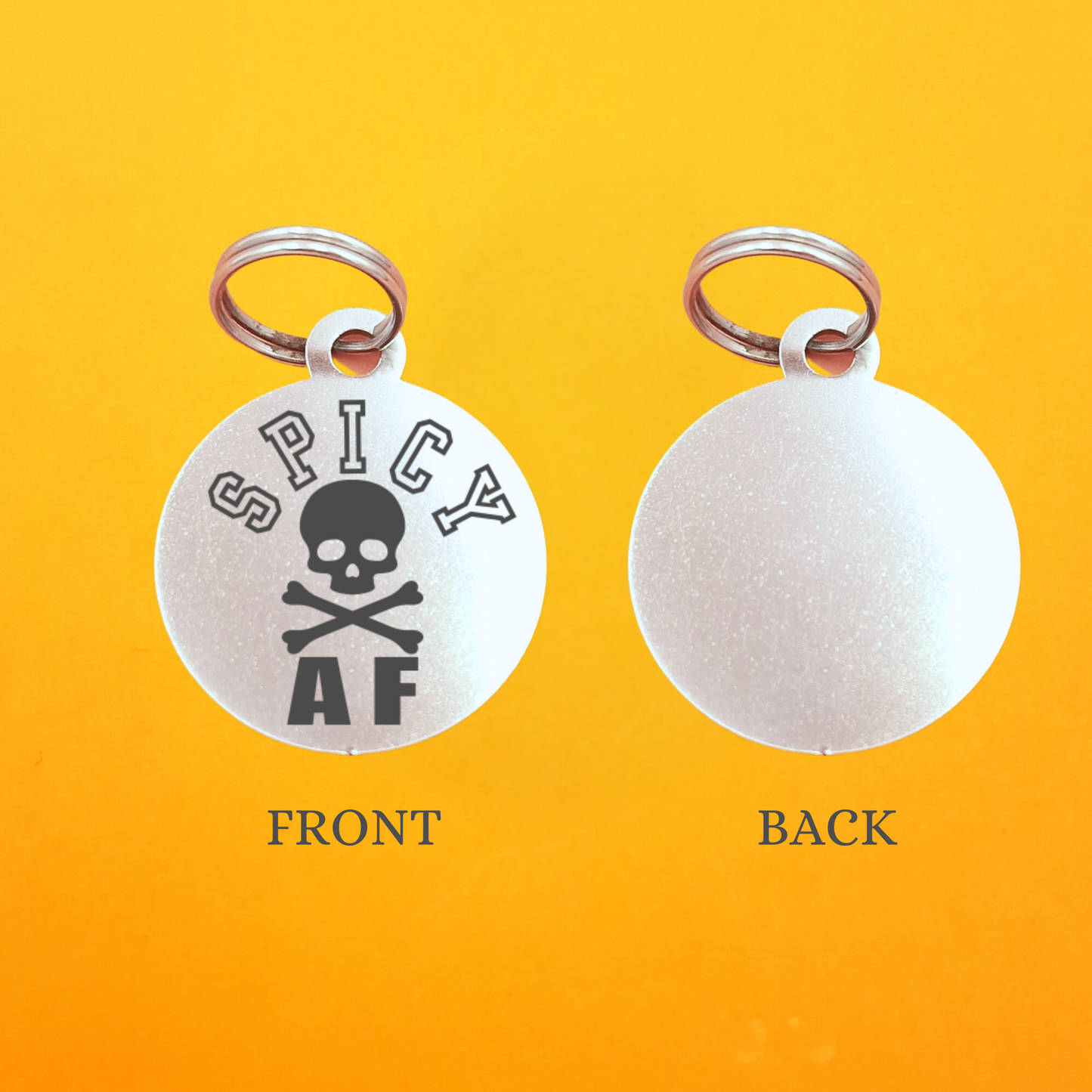 Spicy AF Pet ID Tag - Round